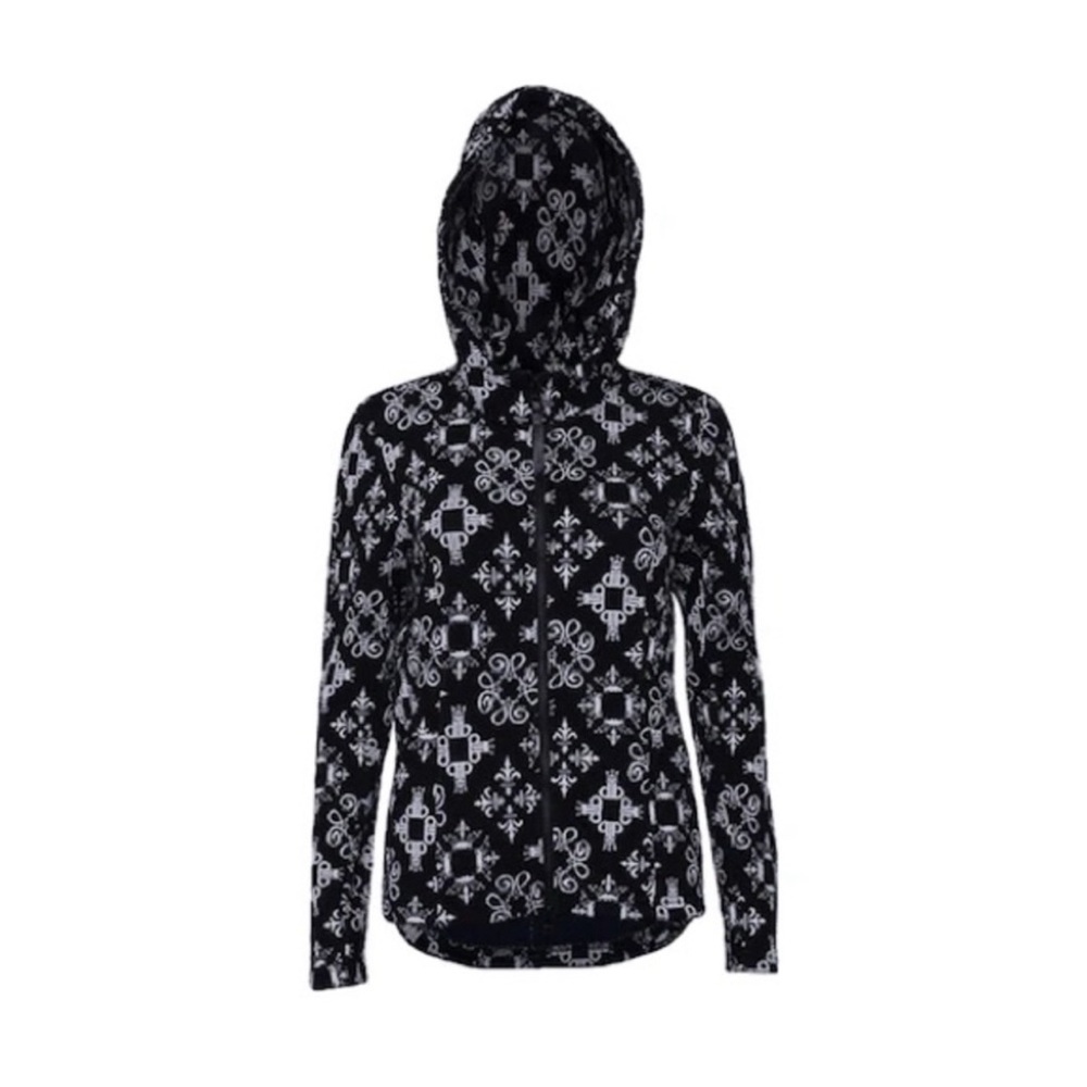 Black Jacquard Devon Hoodie Tonia Debellis